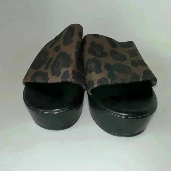 90s Platty Crazy Train Leopard Platform Sandals Size 10 Brown / Women’s - Picture 9 of 10